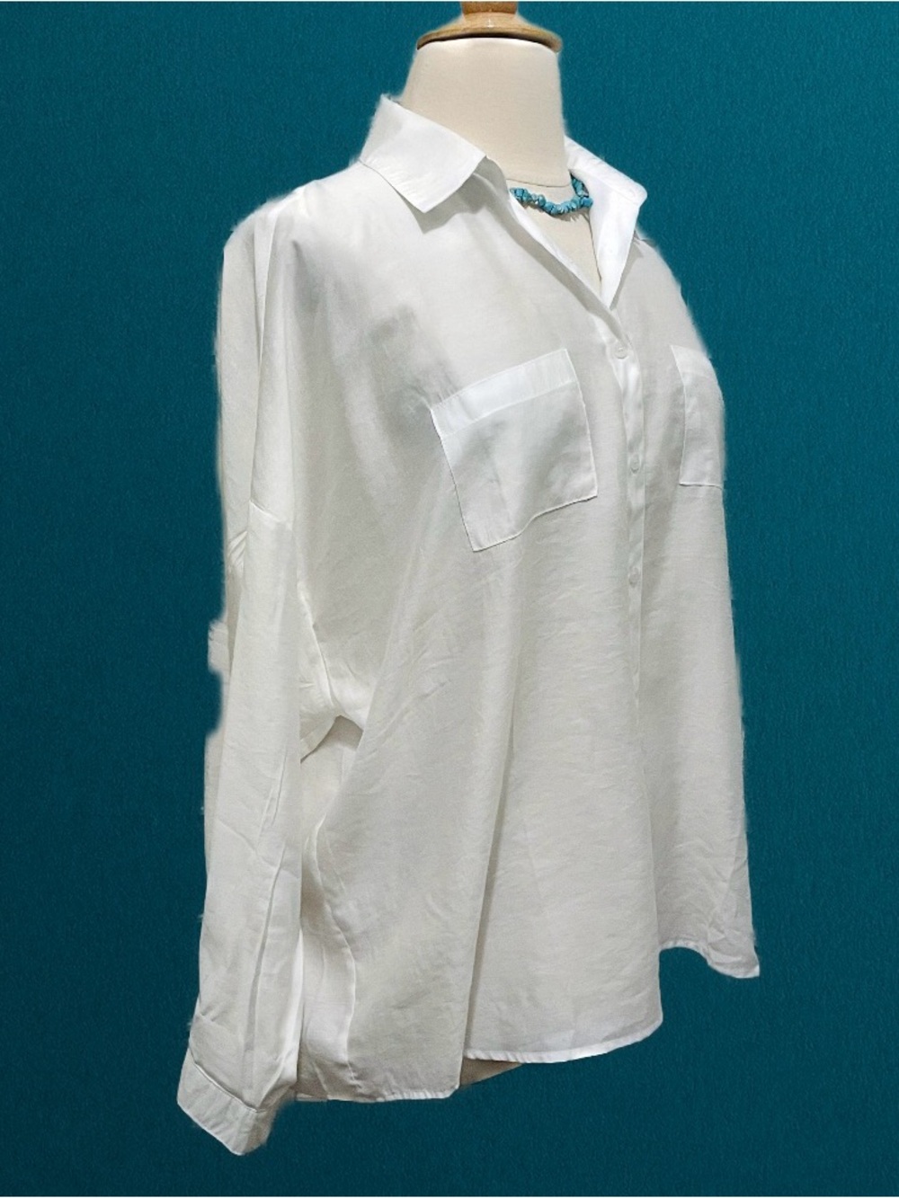 BNIB Katia Designs Goddess Blouse White L/XL - Picture 4 of 16